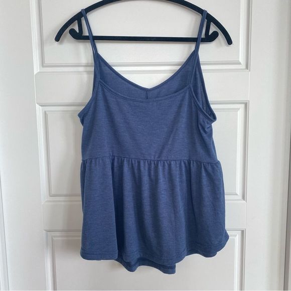 EMERY ROSE - blue flowy tank - Picture 3 of 7